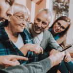 John Smith smiling in the garden – A quiet moment of joy