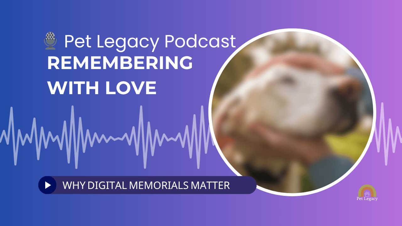 Podcast artwork for Remembering with Love — Why Digital Memorials Matter by Digital Gravestones, soft candlelight background symbolising remembrance.